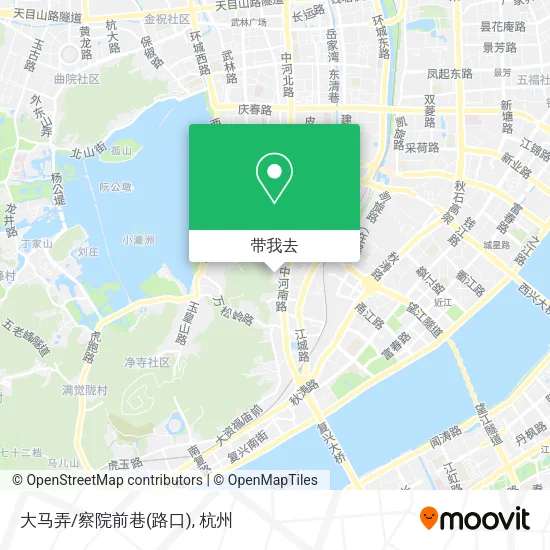 大马弄/察院前巷(路口)地图