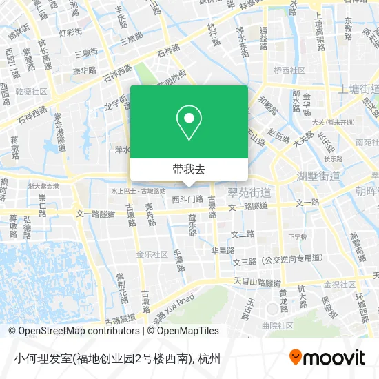 小何理发室(福地创业园2号楼西南)地图