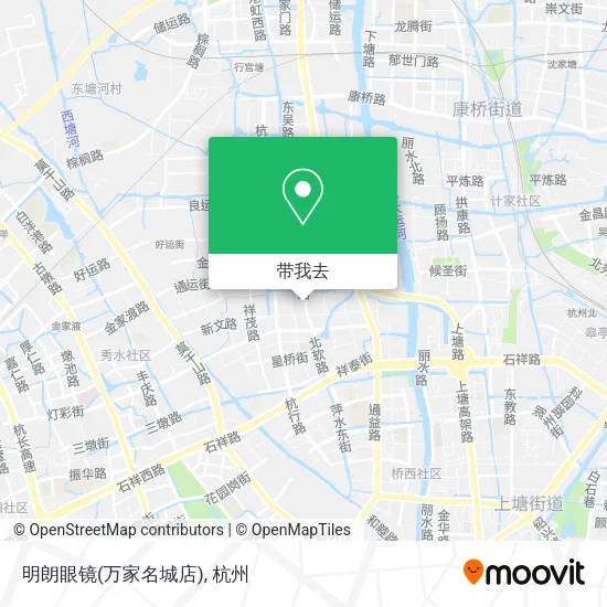 明朗眼镜(万家名城店)地图