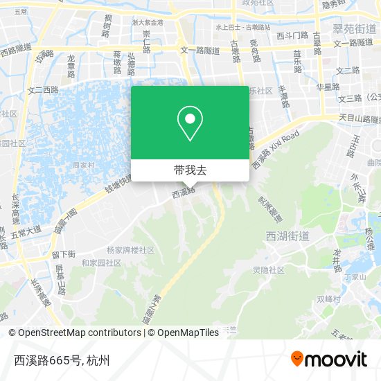 西溪路665号地图
