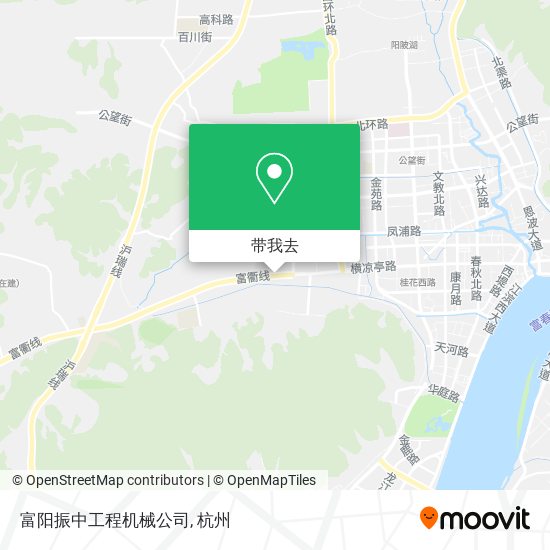 富阳振中工程机械公司地图