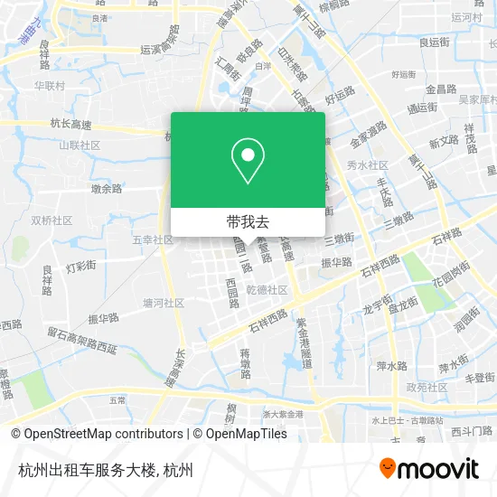 杭州出租车服务大楼地图