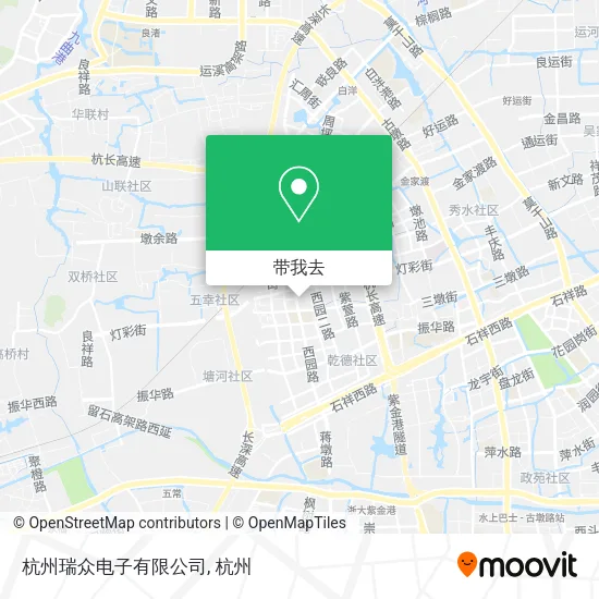 杭州瑞众电子有限公司地图
