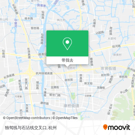 独驾线与石沾线交叉口地图