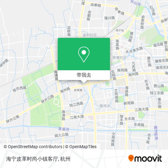 海宁皮革时尚小镇客厅地图