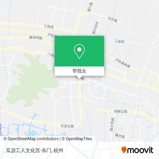 瓜沥工人文化宫-东门地图