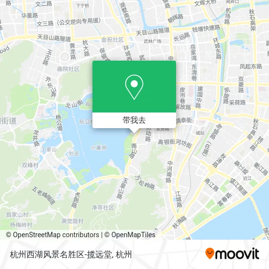 杭州西湖风景名胜区-揽远堂地图