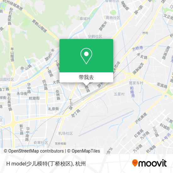 H model少儿模特(丁桥校区)地图