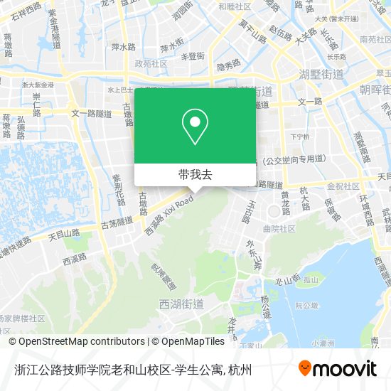 浙江公路技师学院老和山校区-学生公寓地图