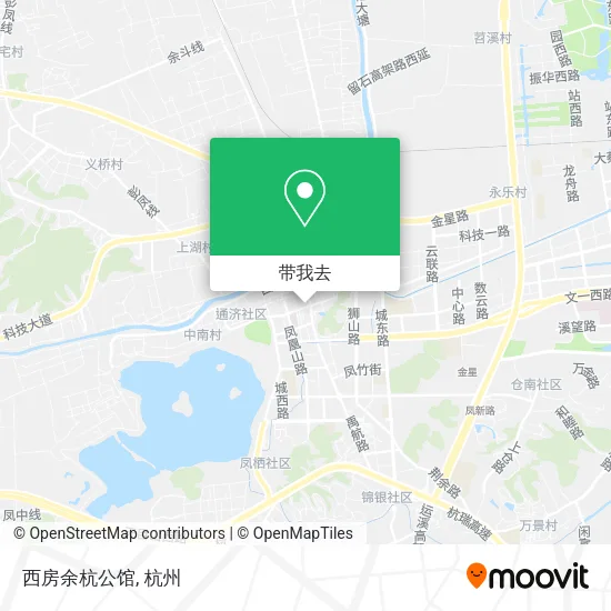 西房余杭公馆地图