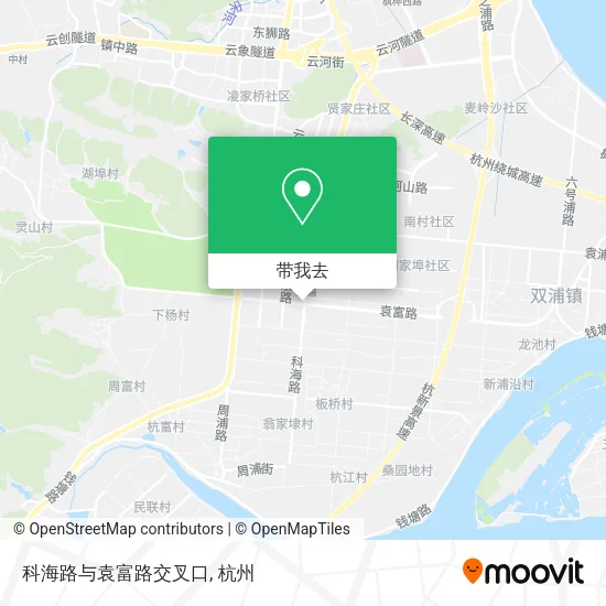 科海路与袁富路交叉口地图