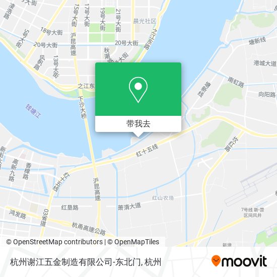 杭州谢江五金制造有限公司-东北门地图