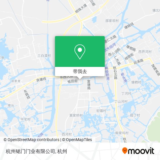 杭州铭门门业有限公司地图