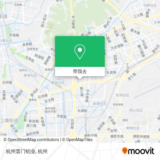 杭州晋门铝业地图