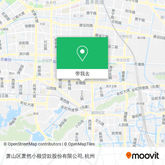 萧山区萧然小额贷款股份有限公司地图