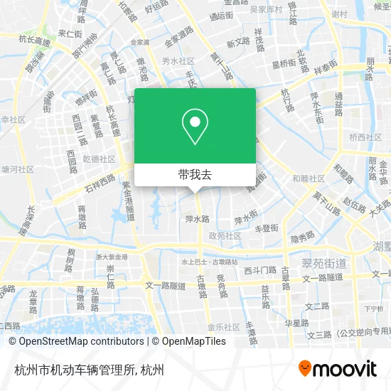 杭州市机动车辆管理所地图