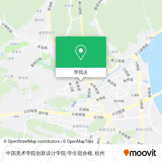 中国美术学院创新设计学院-学生宿舍楼地图