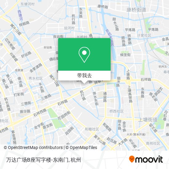万达广场B座写字楼-东南门地图