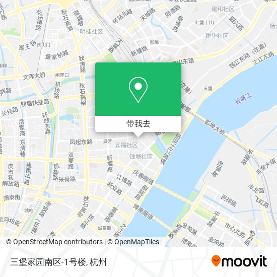 三堡家园南区-1号楼地图