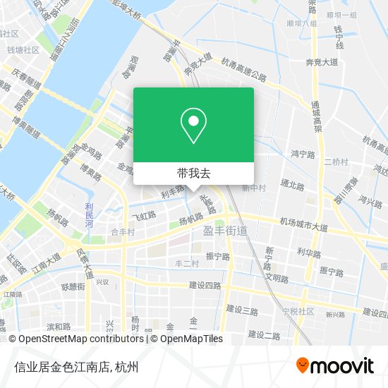 信业居金色江南店地图