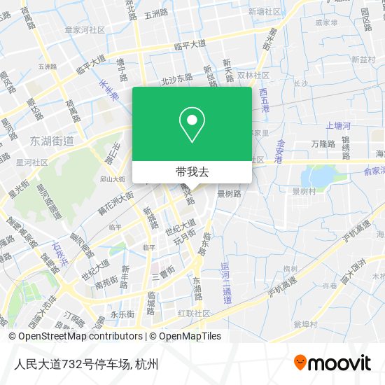 人民大道732号停车场地图