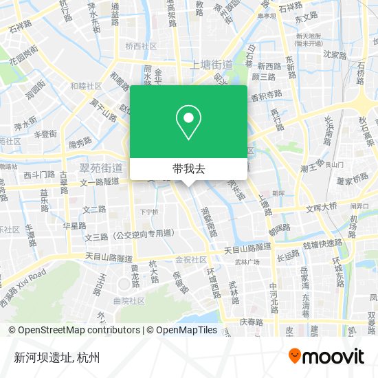 新河坝遗址地图
