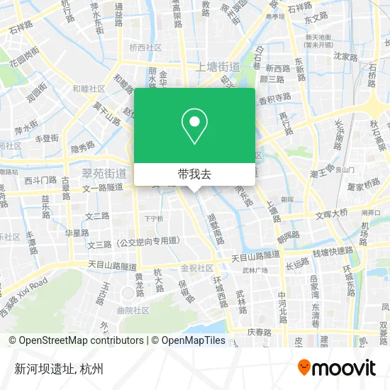 新河坝遗址地图