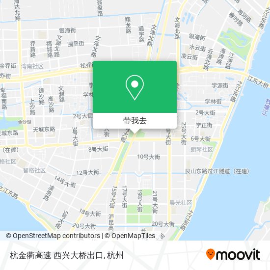 杭金衢高速 西兴大桥出口地图