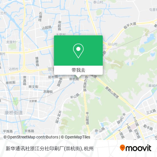 新华通讯社浙江分社印刷厂(崇杭街)地图
