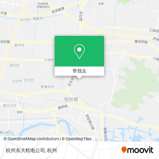 杭州东大机电公司地图
