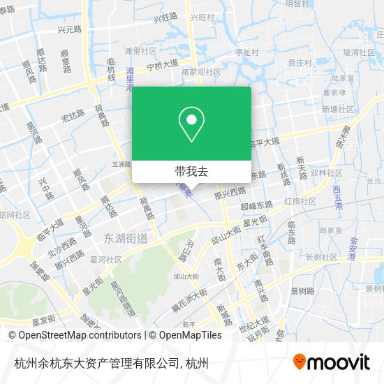 杭州余杭东大资产管理有限公司地图