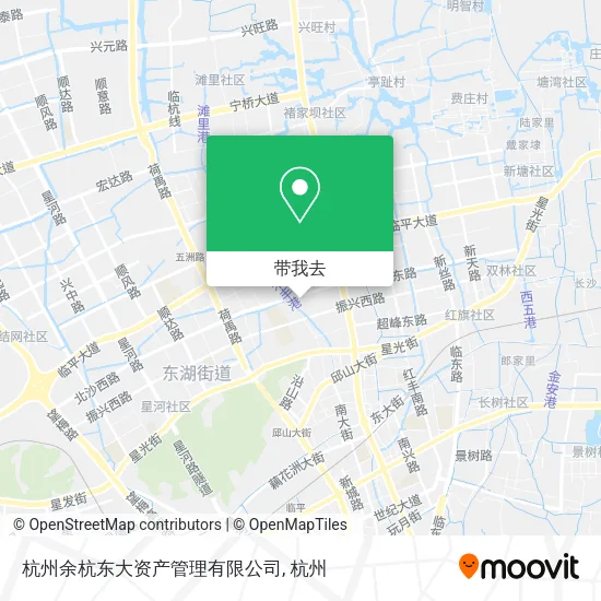 杭州余杭东大资产管理有限公司地图
