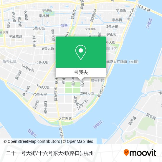 二十一号大街/十六号东大街(路口)地图