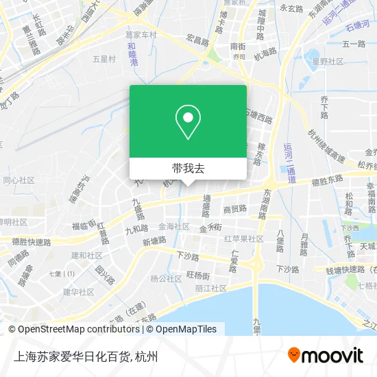 上海苏家爱华日化百货地图