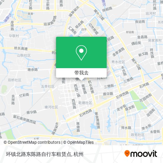 环镇北路东陈路自行车租赁点地图