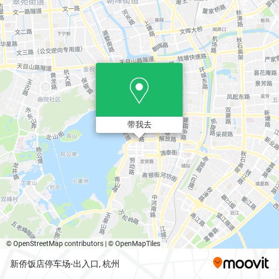 新侨饭店停车场-出入口地图