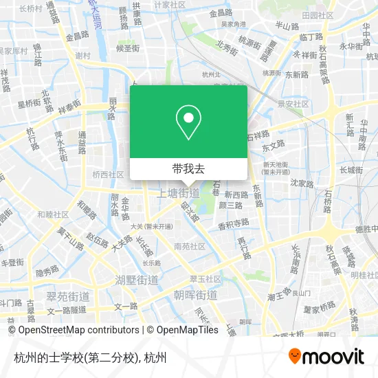 杭州的士学校(第二分校)地图