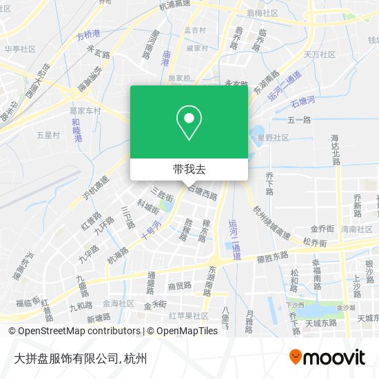 大拼盘服饰有限公司地图