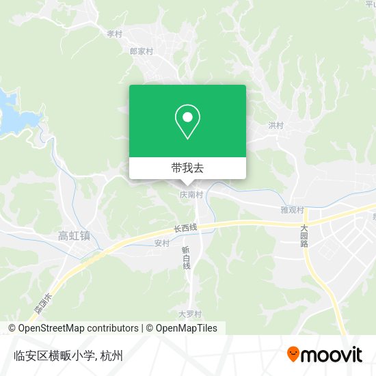 临安区横畈小学地图