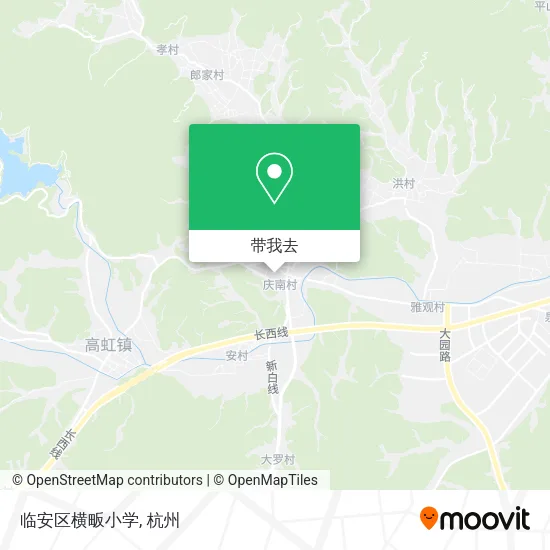 临安区横畈小学地图