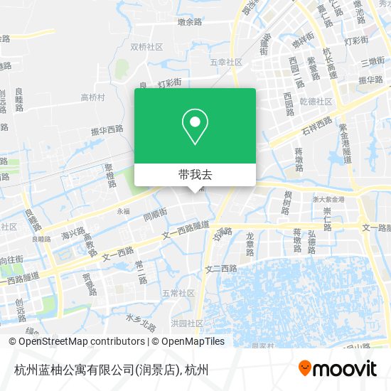 杭州蓝柚公寓有限公司(润景店)地图
