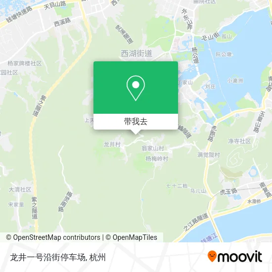 龙井一号沿街停车场地图