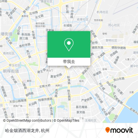 哈金烟酒西湖龙井地图