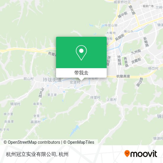 杭州冠立实业有限公司地图