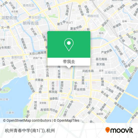杭州青春中学(南1门)地图
