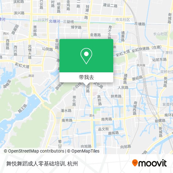 舞悦舞蹈成人零基础培训地图