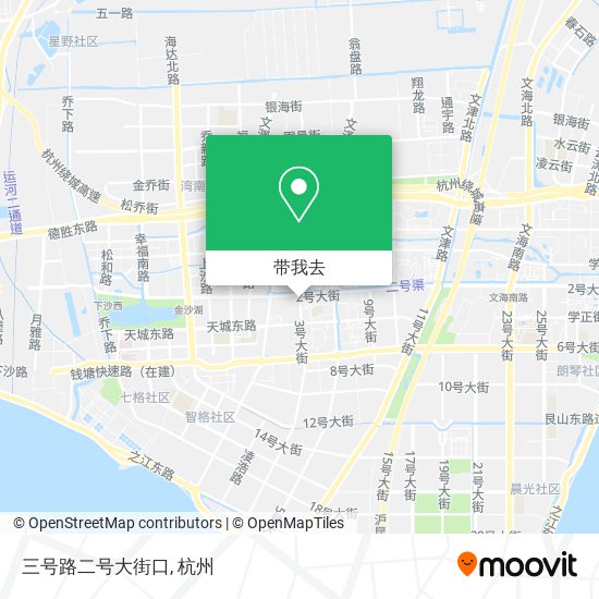 三号路二号大街口地图