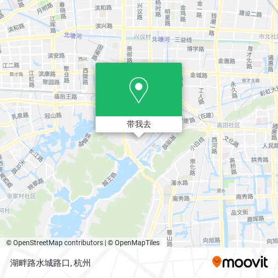 湖畔路水城路口地图