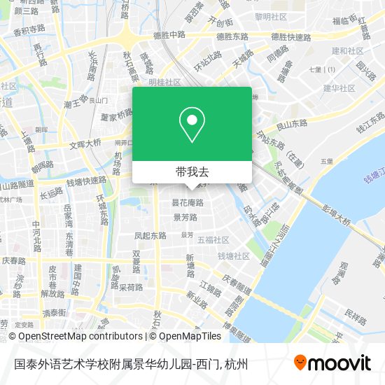 国泰外语艺术学校附属景华幼儿园-西门地图