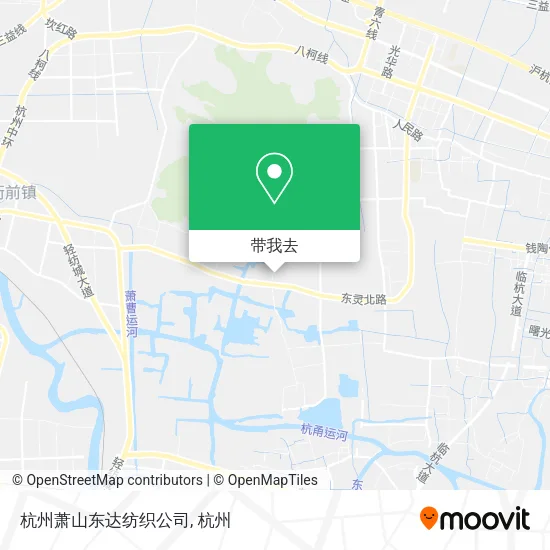 杭州萧山东达纺织公司地图